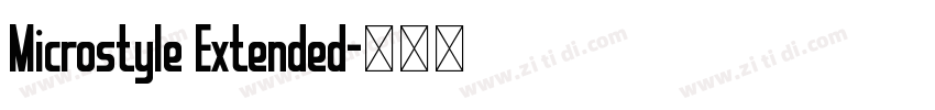 Microstyle Extended字体转换